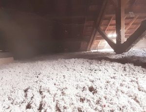 Isolation des combles perdus en ouate de cellulose